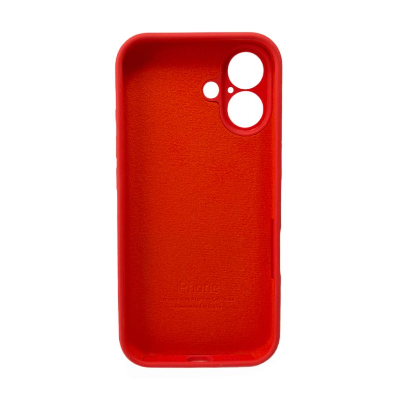 Чохол для смартфона Silicone Full Case AA Camera Protect for Apple iPhone 16 43,Berry Red