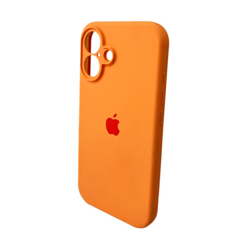 Чохол для смартфона Silicone Full Case AA Camera Protect for Apple iPhone 16 34,Papaya