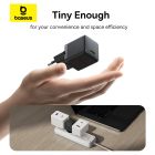 Мережевий зарядний пристрій Baseus Palm Fast Charger 1C 20W EU Cluster Black (with Baseus Mini White Cable USB-C to USB-C 60W (20V/3A) 1m Cluster Blac