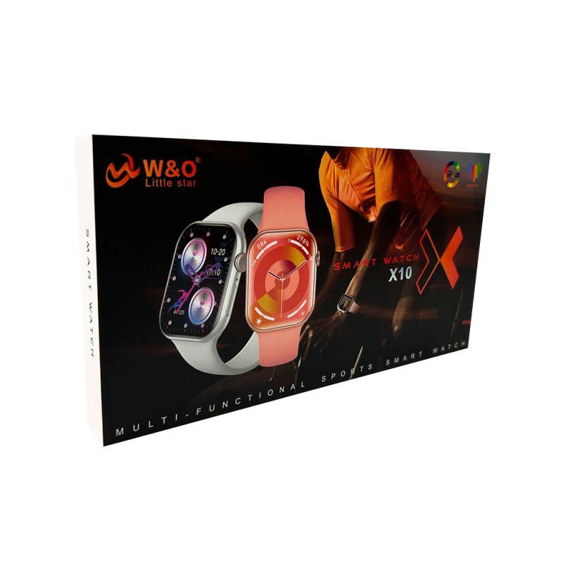 Смарт-годинник W&amp;O X10 46mm. 240 mAh. Amoled+IP67 Silver