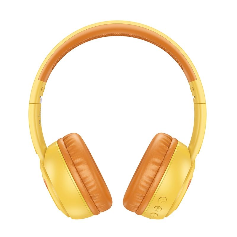 Бездротові накладні навушники HOCO W60 Rhyme BT headphones for children Sun Yellow