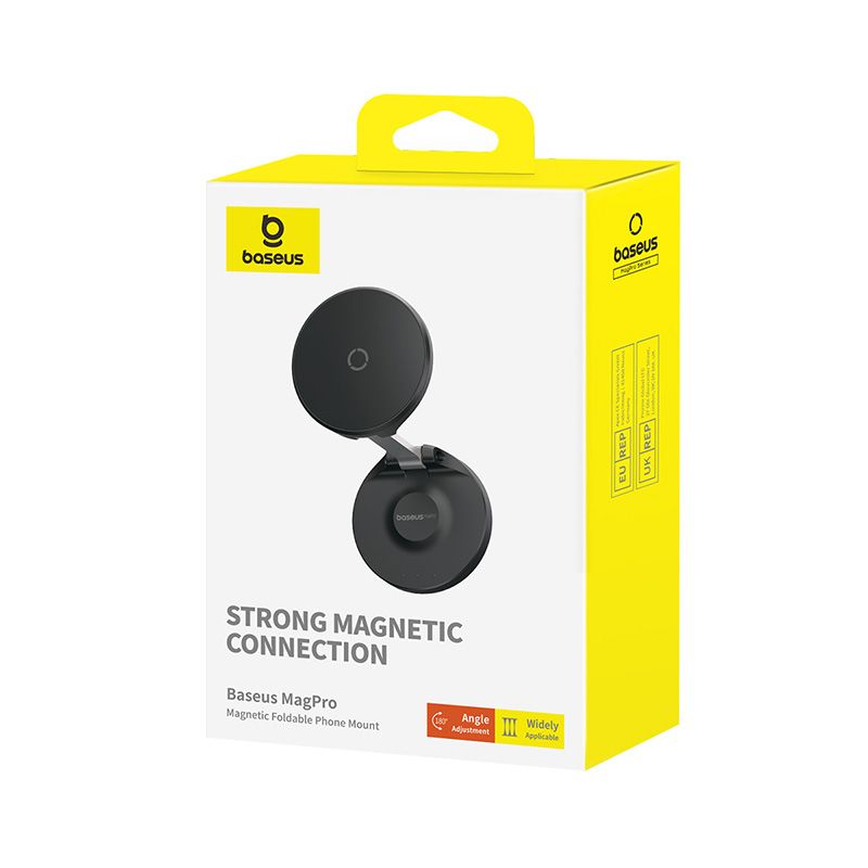 Автотримач для телефона Baseus MagPro Magnetic Foldable Phone Mount Cluster Black
