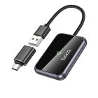 Адаптер HOCO HU1 Way car wireless CarPlay adapter Metal Gray