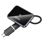Адаптер HOCO HU1 Way car wireless CarPlay adapter Metal Gray