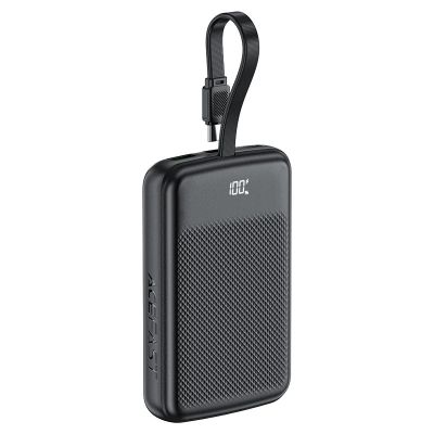 Зовнішній акумулятор ACEFAST M13 PD22.5W power bank with cable 10000mAh Black