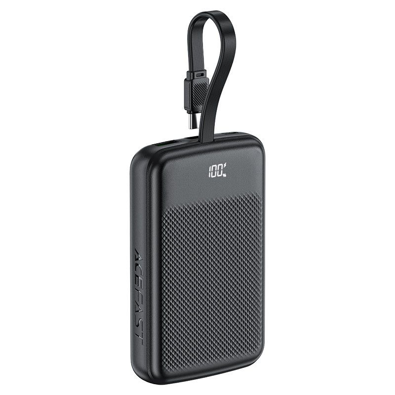 Зовнішній акумулятор ACEFAST M13 PD22.5W power bank with cable 10000mAh Black