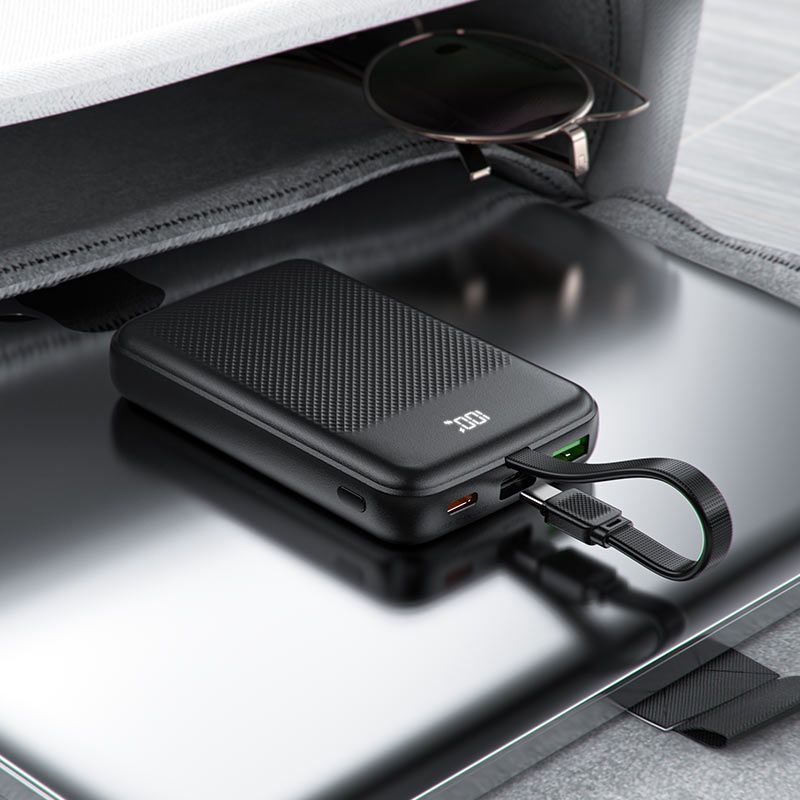Зовнішній акумулятор ACEFAST M13 PD22.5W power bank with cable 10000mAh Black