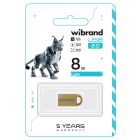 Флеш-накопичувач Wibrand USB 2.0 Lynx 8Gb Gold