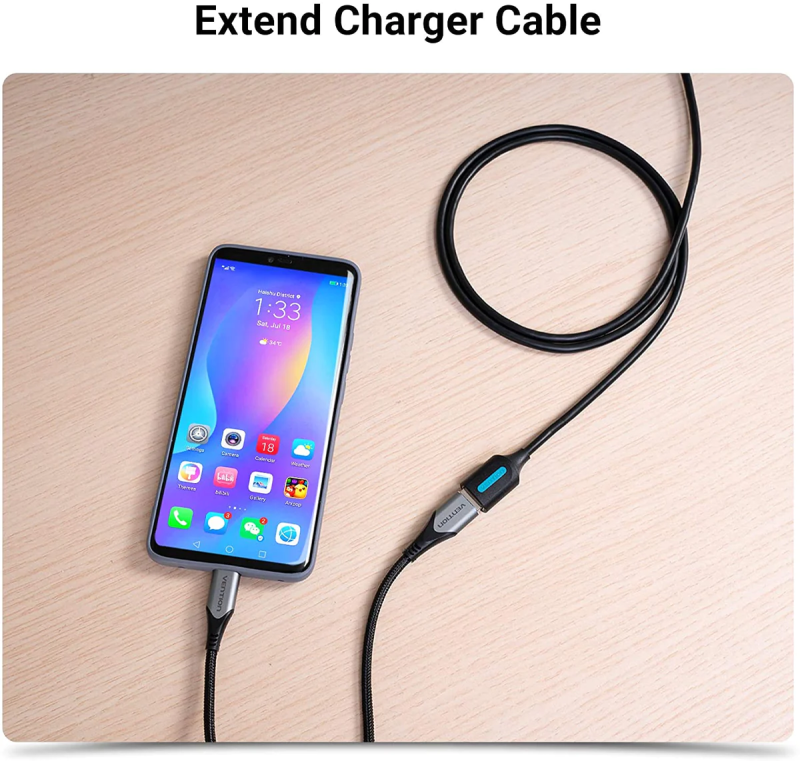 Кабель Vention USB 3.0 A Male to A Female Extension Cable 0.5M black PVC Type (CBHBD)