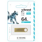 Флеш-накопичувач Wibrand USB 2.0 Puma 64Gb Gold