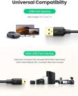 Кабель UGREEN USB 2.0 A Male to Mini 5 Pin Male Cable 1.5m (Black)