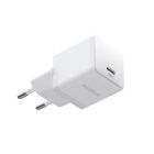 Мережевий зарядний пристрій з кабелем Baseus Palm Fast Charger 1C 30W EU Moon White(With:Baseus Mini White Cable C to C 60W(20V/3A) 1m Moon White)