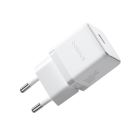 Мережевий зарядний пристрій з кабелем Baseus Palm Fast Charger 1C 30W EU Moon White(With:Baseus Mini White Cable C to C 60W(20V/3A) 1m Moon White)