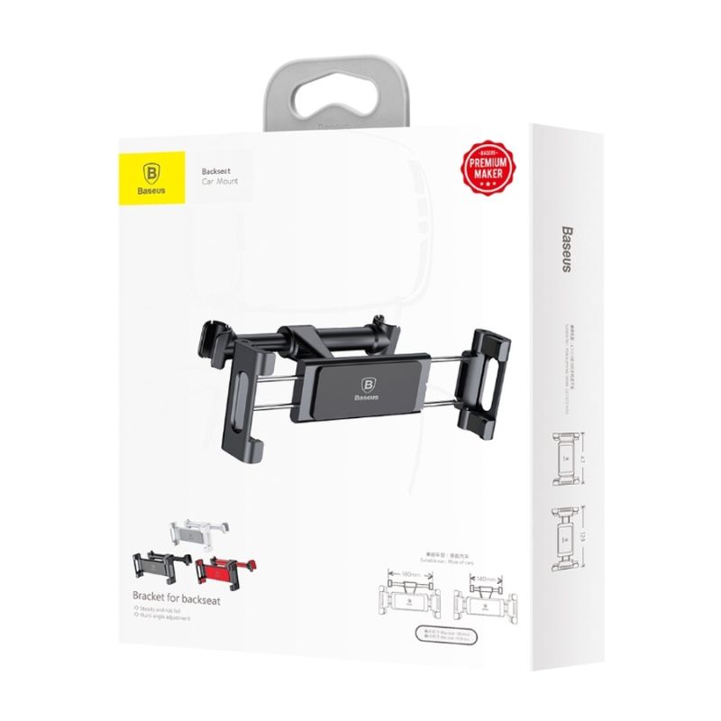 Автотримач для планшета Baseus Back Seat Car Mount Holder Black