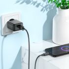 Мережевий зарядний пристрій з кабелем HOCO CS21A Rich single port QC3.0 charger set(Micro)(EU) Black