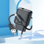 Мережевий зарядний пристрій з кабелем HOCO CS21A Rich single port QC3.0 charger set(Micro)(EU) Black