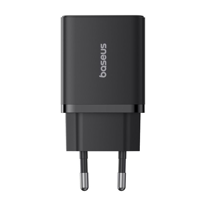 Мережевий зарядний пристрій Baseus Cube Fast Charger C+U 30W EU Cluster Black