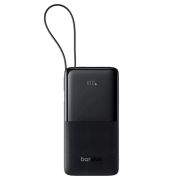 Зовнішній акумулятор Baseus Bipow 2 Digital Display Power Bank With Built-in USB-C Cable 10000mah 20W Cluster Black