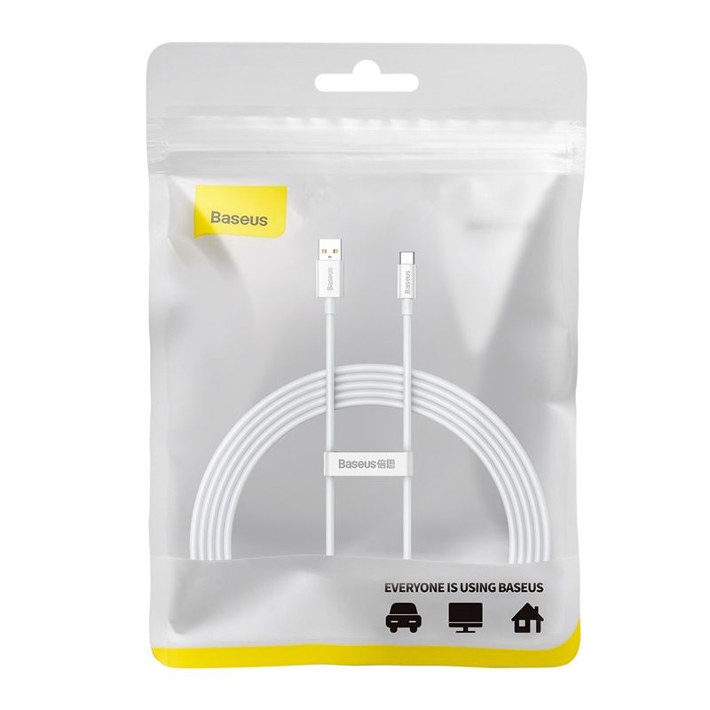 Кабель Baseus Superior Series Fast Charging Data Cable USB to Type-C 100W 2m Moon White
