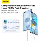 Кабель Baseus Superior Series Fast Charging Data Cable USB to Type-C 100W 2m Moon White