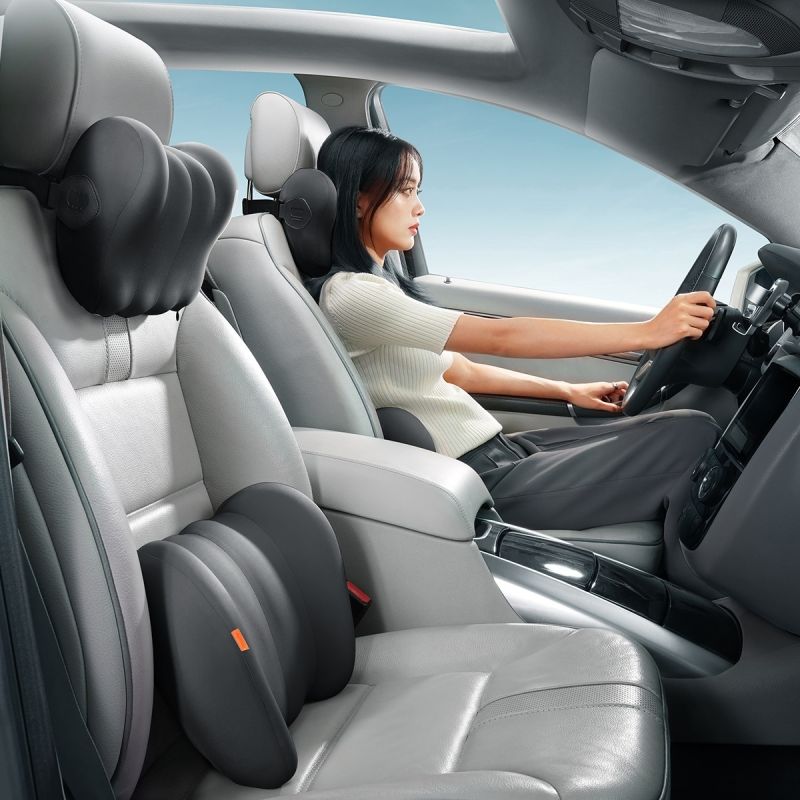 Подушка підголівник Baseus ComfortRide Series Car Headrest Pillow Cluster Black