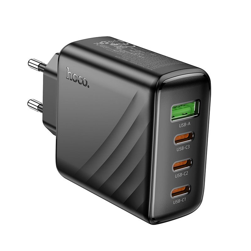 Мережевий зарядний пристрій HOCO CS27A Supply PD67W (3C1A) charger (EU) Black