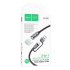 Кабель-світильник HOCO UA38C USB/Type-C to LED light adapter cable Black