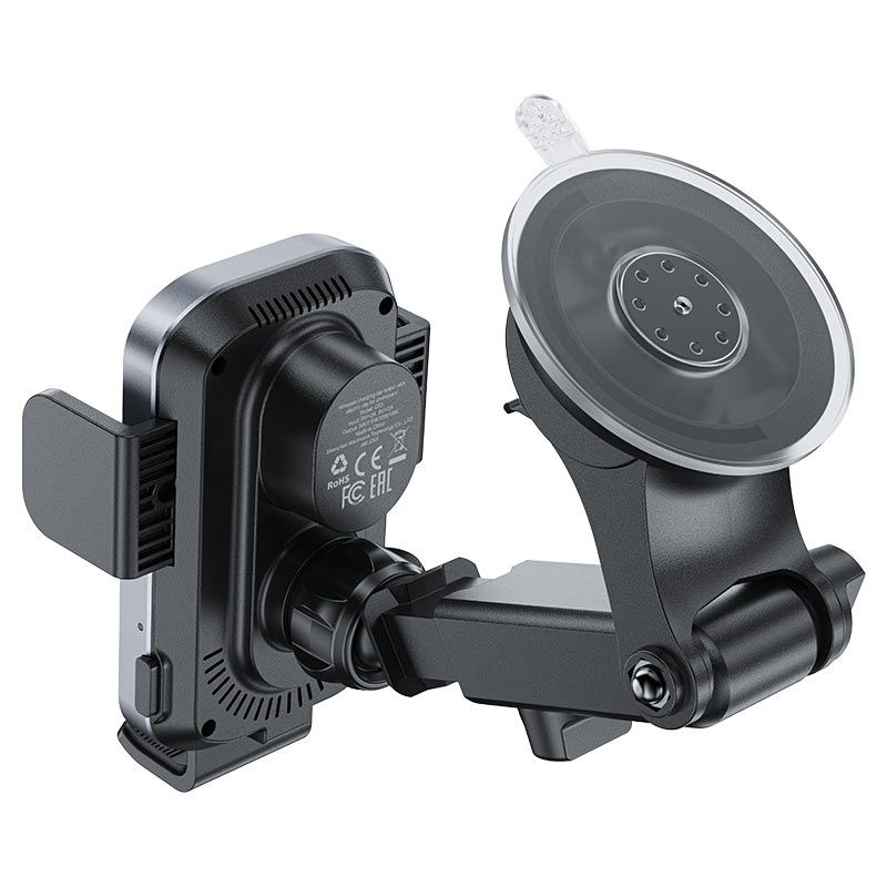 Автотримач для телефона з БЗП ACEFAST D53 wireless charging car holder with electric clamp for dashboard Black