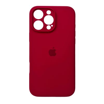 Чохол для смартфона Silicone Full Case AA Camera Protect for Apple iPhone 16 Pro 35,Maroon