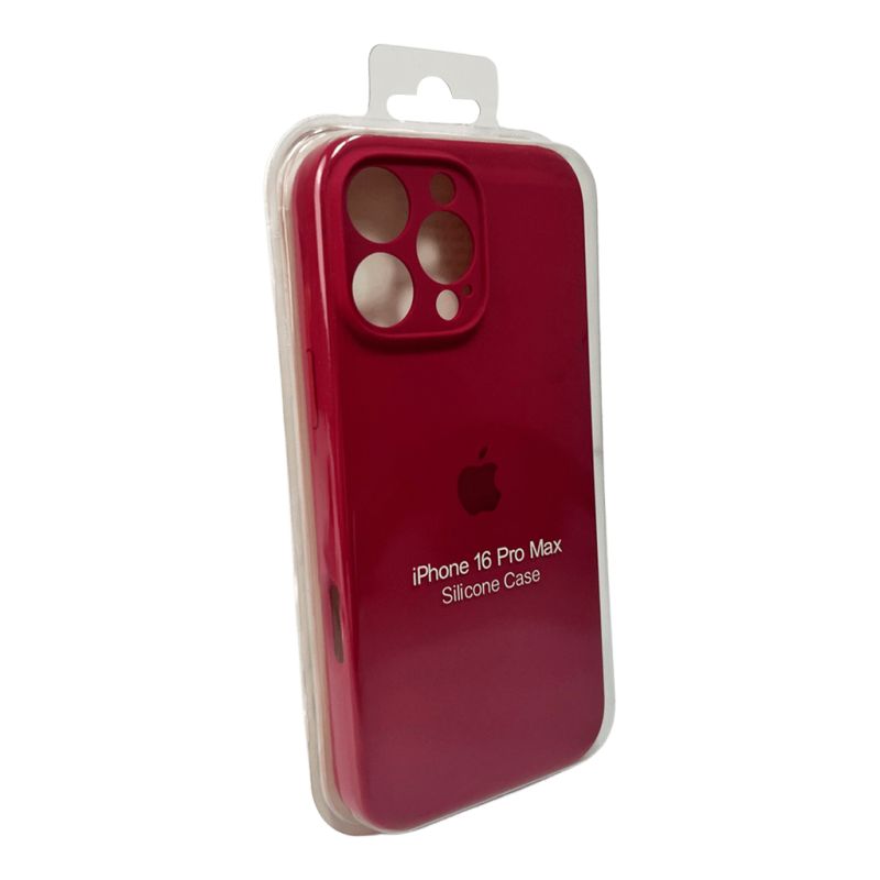 Чохол для смартфона Silicone Full Case AA Camera Protect for Apple iPhone 16 Pro 35,Maroon