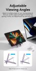 Тримач для телефона Vention Portable Cell Phone Stand Holder for Desk Aluminum Alloy Type Gray (KCZH0)