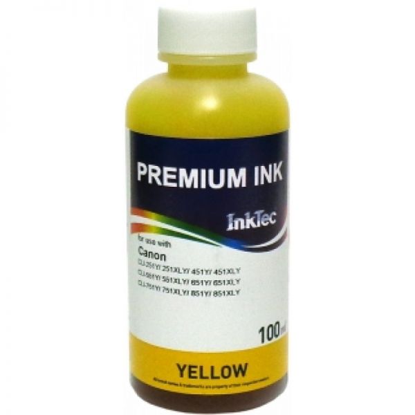 Чорнило CANON CLI-451Y Yellow (C5051-100MY) 100ml InkTec