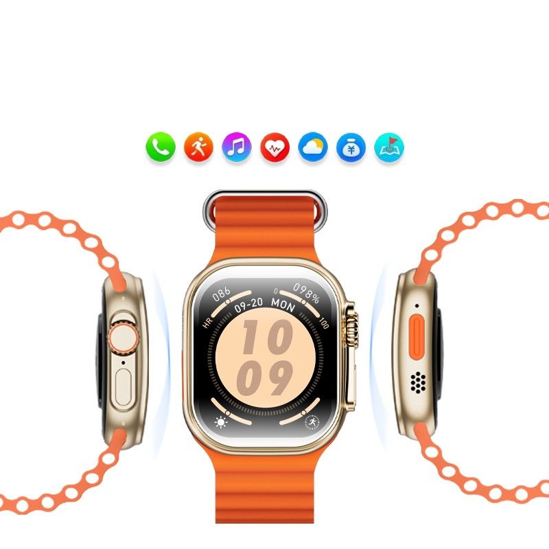 Смарт-годинник W&amp;O X10 Ultra 3 49mm. 300 mAh. IP67 Gold