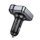 АЗП з FM-модулятором HOCO E86 Alegria 48W dual port PD30W+QC3.0 car BT FM transmitter Black