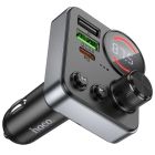 АЗП з FM-модулятором HOCO E86 Alegria 48W dual port PD30W+QC3.0 car BT FM transmitter Black
