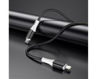 Кабель BOROFONE BX79 Type-C to iP 3A, 20W, 1m,, silicone, silicone connectors, Black