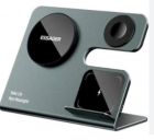 Бездротовий мультизарядний пристрій Essager  Ruicheng desktop magnetic suction 15W (3 in 1)  black