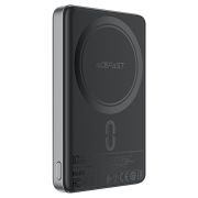 Зовнішній акумулятор ACEFAST M12 PD20W ultra-thin magnetic wireless charging power bank 10000mAh, Black
