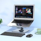 Підставка для ноутбука HOCO PH52 Plus Might metal rotating laptop holder Metal Gray