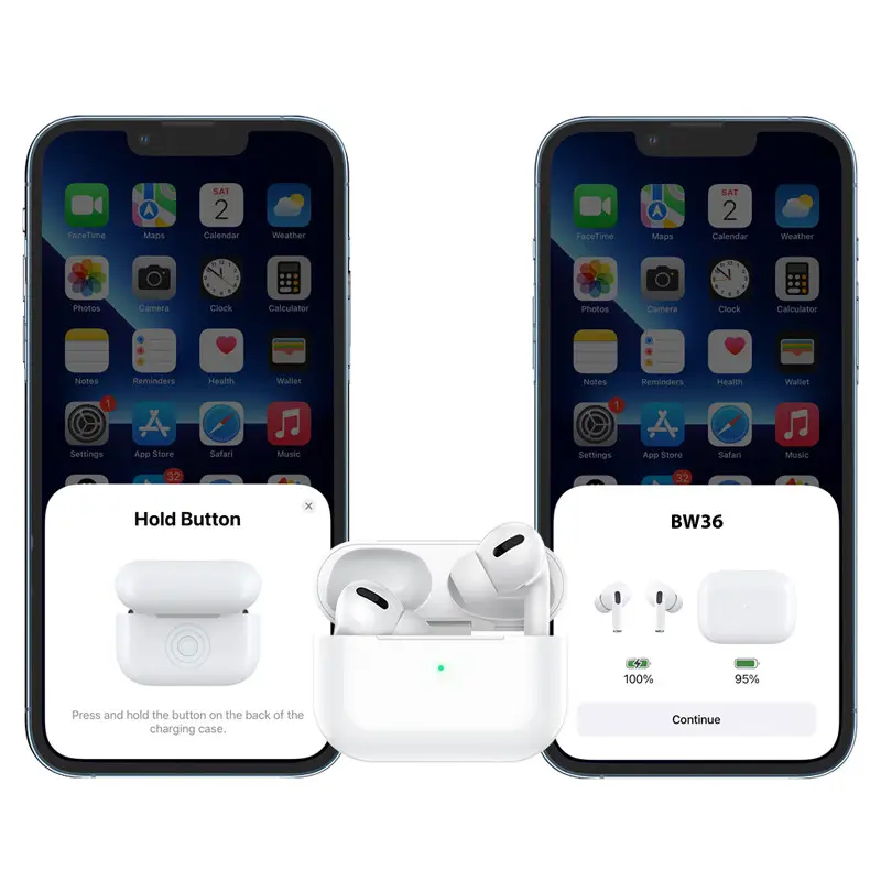Бездротові навушники BOROFONE BW36 True wireless ANC noise reduction BT headset White