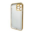 Чохол для смартфона AG Glass Sapphire Frame MagSafe Logo for Apple iPhone 15 Pro Gold