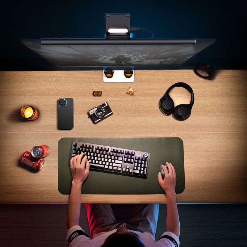 Лампа для монітора Baseus i-wok2 Series  USB Asymmetric Light Source Screen Hanging Light (Youth) Black