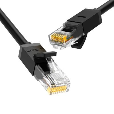 Кабель UGREEN NW102 Cat 6 U/UTP Lan Cable 3m (Black)(UGR-20161)
