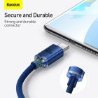 Кабель Baseus Crystal Shine Series Fast Charging Data Cable USB to Type-C 100W 2m Blue