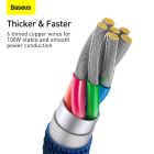 Кабель Baseus Crystal Shine Series Fast Charging Data Cable USB to Type-C 100W 2m Blue