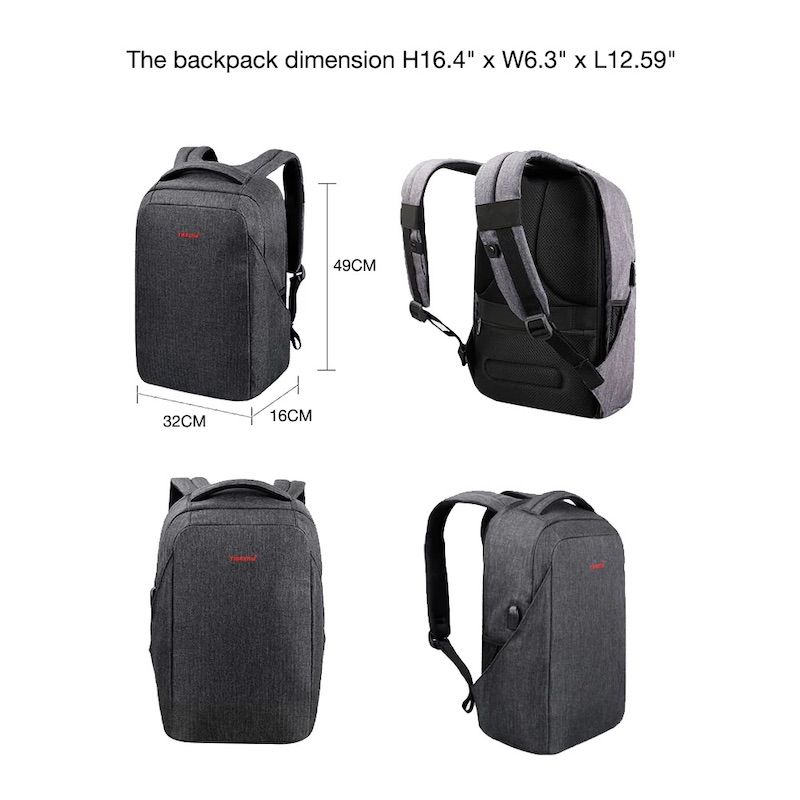 Рюкзак Tigernu T-B3237U 16" Grey