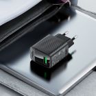 Мережевий зарядний пристрій ACEFAST A90 QC18W GaN single USB-A charger (EU) Black