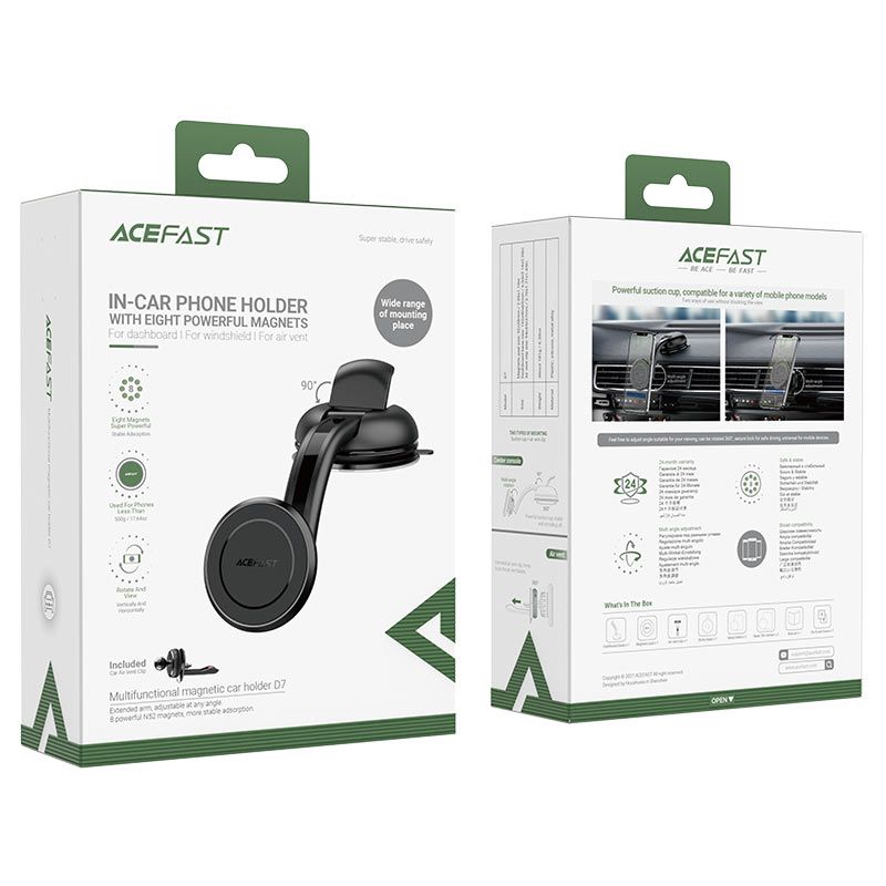Автотримач для телефона ACEFAST D7 multifunctional magnetic car holder