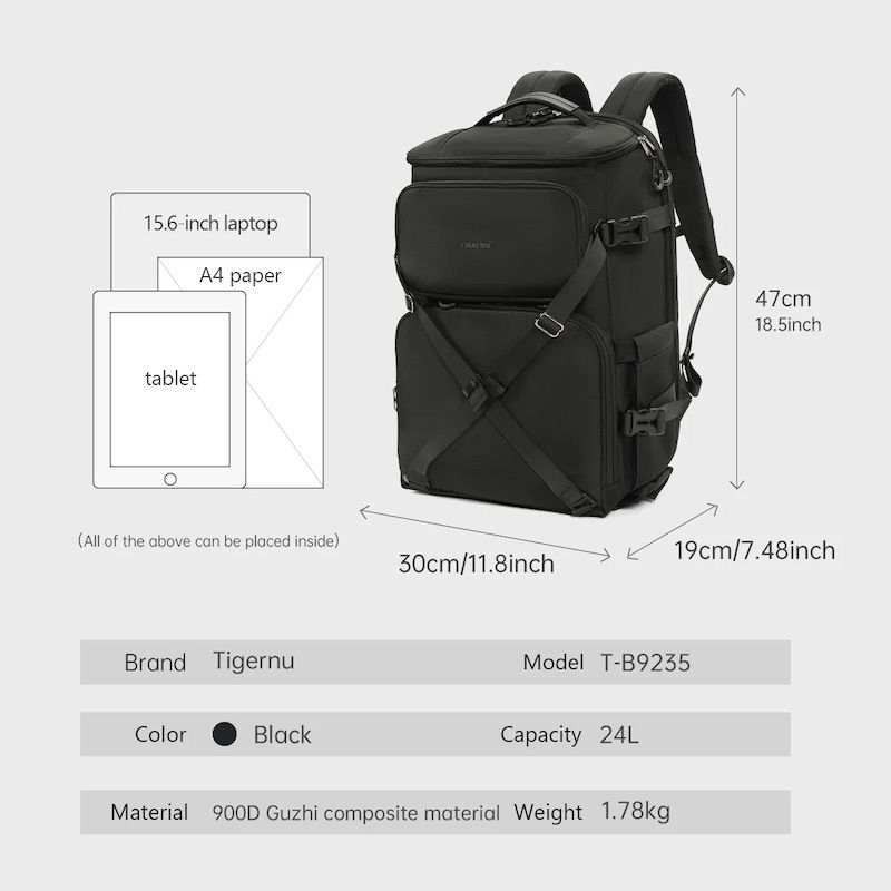 Рюкзак Tigernu T-B9235 15.6" Black