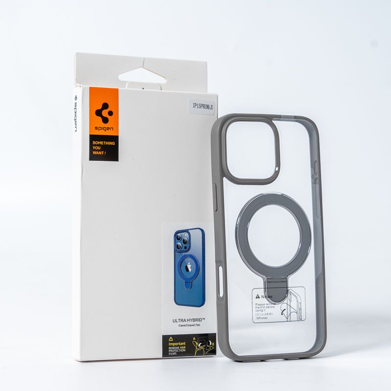 Чохол для смартфона Spigen AAA Magnetic Ring for Apple iPhone 15 Pro Grey